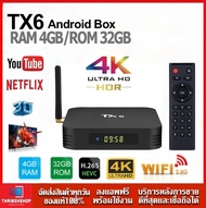 TX6 Allwinner H6  Ram 4GB / 32GB Android 9.0 4K กล่องทีวีกับจอแสดงผล LED WiFi LAN  USB3.0  99