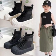 Jiashi Store Girls' Socks Boots Children's Breathable Version Flying Knit Socks Boots Thin Style Sin