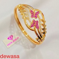Anti-fade pink butterfly yxy bracelet BF3e