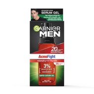 (กล่อง 6 ซอง) Garnier Men การ์นิเย่ เมน เซรั่ม ครีมซอง 7 มล. ครบทุกสูตร Serum Cream Acno Fight Turbo