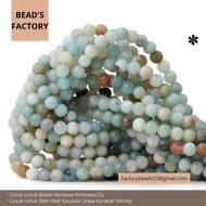 Natural Stone Agate Amazonite Mix Rounds 4-10mm Stones