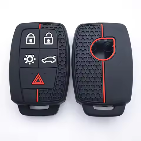 5 Buttons Silicone Key Case Fob For Volvo XC90 C70 S60 D5 V50 S40 C30 Keyless Remote Key Cover Shell
