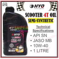 HYO Engine Oil Scooter Semi Synthetic 10W-40 Scooter 4T Oil -1 Litre