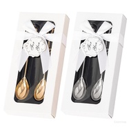 Crazy 2x Crown-Handle Coffee Spoon Wedding Souvenir-Bridal Shower Teaspoon Valentines