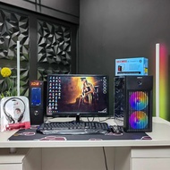 BRAND NEW SINGLE PISONET PACKAGE AMD ATHLON 300GE 8GB RAM 128GB SSD 19" WIDE MONITOR + ACCESSORIES