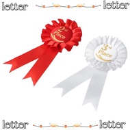 LETTER Ribbon Award Set, Blue,Red,White Recognition Ribbons Rosette Ribbon, Award Ribbons  Ribbon 1s