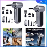 [dolity] Electric Air Duster Car Vacuum Mini Air Blower 130000RPM Multifunctional