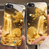 rich Casing for vivo y81,y85,y91,y93,y97,y95,x20,x23,x50,x70,x80,x90/pro,x100 tempered glass case (W
