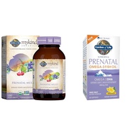 Garden of Life Organics Women’s Prenatal Multivitamin with Vitamin D3 & Prenatal DHA Omega 3 Fish Oi