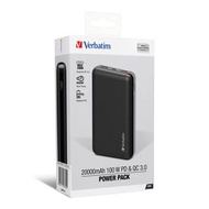 Verbatim 20000mAh 100W PD & QC 3.0 行動電源