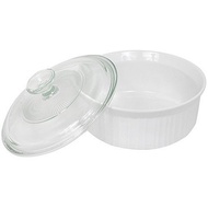 (CorningWare) CorningWare French White 1-1/2-Quart Covered Round Dish with Glass Top (2005-04-01)