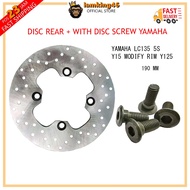 Disc Rear Yamaha LC135 5S / LC135 S SPEED REAR DISC (Y15 modify rim Y125) 190MM GARRIS WITH DISC SCREW YAMAHA