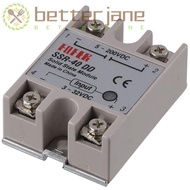 BETTER-JANE Solid State Relay, SSR-40DD Output 5-60V DC Single-Phase, Relay Input 3-32V DC 40A DC co