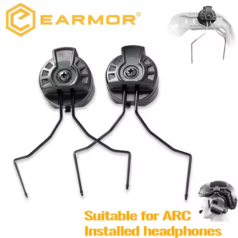 EARMOR Shooting Earmuffs Helmet Rail ARC Helmet Rail Adapter Tactical Headset Adapter for ARC Rail H