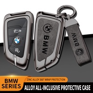 Zinc Alloy Car Key Case Cover For BMW X1 X3 X5 X6 X7 G20 G30 G01 G02 G05 G11 G32 1 3 5 7 Series