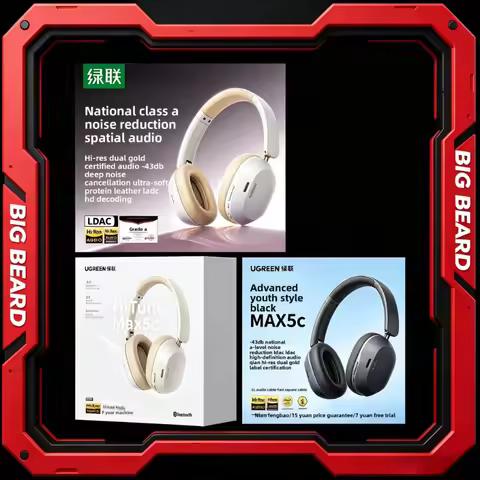 Ugreen Studio Max5c Max2 Wireless Bluetooth Headphones 80h Playtime Bluetooth 5.4 Hifi Stereo Over E