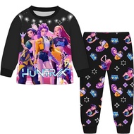 Child Size KPOP DEMON HUNTERS RUMI ZOEY MIRA Cosplay Costume Korean Girl KPOP Cosplay Costume