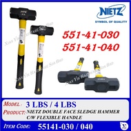NIETZ DOUBLE FACE SLEDGE HAMMER WITH FLEXIBLE HANDLE - (3 LBS) 551 41 030 (4 LBS)  551 41 040
