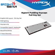 HyperX 104 key PBT Pudding Keycap - Black/White/Pink