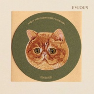 EMJOUR Embroidery Sticker Card-Garfield | Cat Pet Souvenir Gift Card Bag Decoration Phone Case