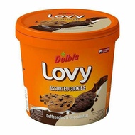 Lovy Assorted Cookies Coffecino & Chocobutter 280 gr - Canned Cake Biscuits