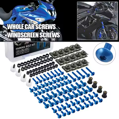 Complete Fairing Bolt Nut Screw Kit Fairing Bolt Screws For Yamaha TDM 850 900/A TMAX 500/530 SX/DX 