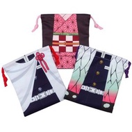 BANDAI - 鬼滅之刃 鬼滅の刃 日版 收納袋 3個裝 索袋 索繩袋 儲物袋 戶外 便攜 惡魔殺手 鬼殺隊 (禰豆子+蝴蝶忍+香奈乎)