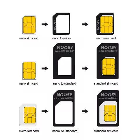 4 in 1 Nano SIM Card Micro SIM Adapters Standard SIM Card Adapter Eject Pin For iphone 7 8 4S 5 5s 6