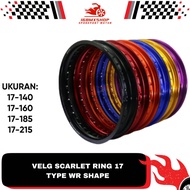Alloy Rim Rims [ Ring : ( 17 - 140 ) ( 17 - 160 ) ( 17 - 185 ) ( 17 - 215 ) ] " Original Scarlet "