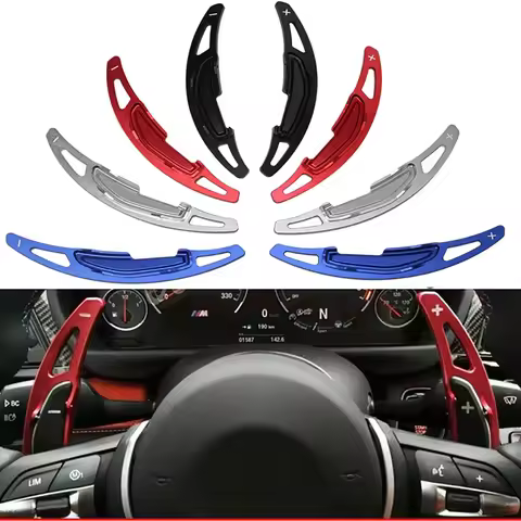 2PCS AlumiCar Steering Steering Wheel Shift Paddle Extension Shifter For BMW M2 M3 M4 M5 X5M X6M F87