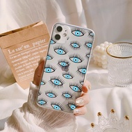 UYH Abstract Line Art Evil Eye Print Phone Case For iPhone 14 13 12 11 Pro Max Xs 7 8 6s 6 Plus 13mi