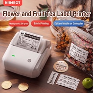 NIIMBOT B31 B1 Wireless Thermal Printer Sticker Label Waterproof Floral Tea Packaging Custom