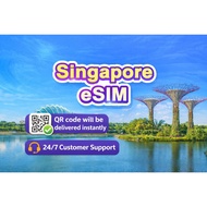 Singapore eSIM with High-Speed Internet (4G;LTE;5G) and Unlimited Hotspot (TOTAL 1GB ~ 5GB)