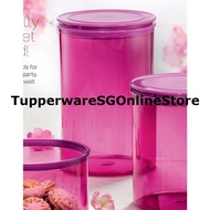 Tupperware 3.7L One Touch Elegant Jolly Keeper Round Canister Container
