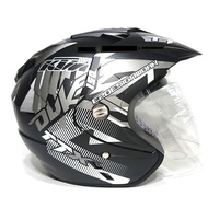 HELM INK MERK BXP - Gratis Ongkir Bisa Bayar ditempat Free Packing Bubble - Helmet  2 kaca (Double v
