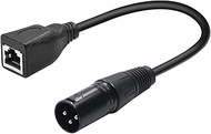 SiYear 3 Pin XLR to RJ45 Adapter DMX Cable,XLR Male to RJ45 Network Connector Extension Cable Use Ca