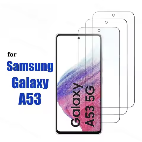 Clear Screen Protector For Samsung Galaxy A53 Tempered Glass for Samsung A53 High Aluminum 9H HD Cle