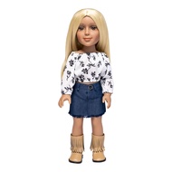 Fashion Doll Zoe w/Golden Blonde Interchangeable Removable Synthetic Wig to Style - Fashionista Mode