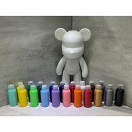 SG STOCK. DIY Fluid Bear White Hand-Painted Vinyl Fluid Bear Toys 23cm bear + 4 color (H097)