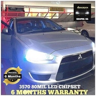 Mitsubishi Lancer Ex 6500k White LED Headlight / Fog light Bulb - H7 H8 H9 H11 HB3 HB4 T15 T10 9012 