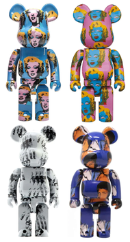 KAWS, Medicom Toy BEARBRICK Andy Warhol Art Toys