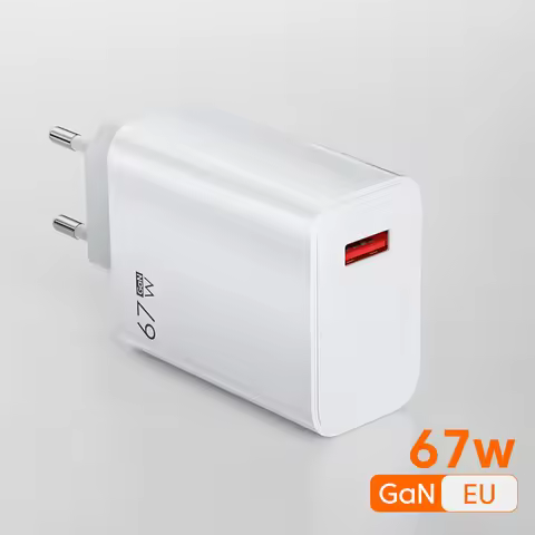 67W USB Fast Charger 6A Type C Cable Power Adapter For iPhone Samsung Xiaomi Oneplus Universal Phone