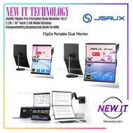JSAUX FlipGo Pro Portable Dual Monitor 13.5" 2.2K / 16" inch 2.5K Hidpi Display Compatibility,Displa