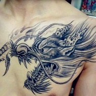 [CODE 77] 3D Tattoo Sticker - Temporary Tattoo - Dragon Head Temporary Tattoo