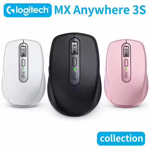 Logitech High-DPI MX Anywhere 3S Mouse – 8000 DPI, Logitech Flow, Multi-Device Sync, Ergonomic Grip