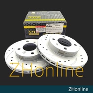 PROTON SAGA VVT 2016-2018, SAGA BLM FL FLX, SAVVY - NYCO FRONT DRILLED & SLOTTED BRAKE DISC ROTOR (2