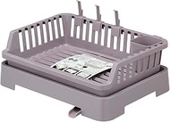 Iwasaki Industrial K-1666 BG Dish Drainer Basket, Dish Drainer, Drain Nozzle, Beige Gray, Width 17.5