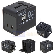 Universal Travel Adapter 2 USB , Worldwide All in One Universal Travel Adaptor