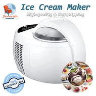 Large Capacity Home Kids Diy Professional Ice Cream Maker , Ice Cream Sorbet Frozen Yoghurt ,White