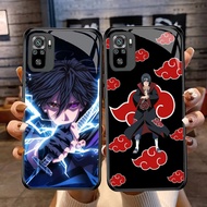 DF-80 Itachi Uchiha TPU HD Glass Casing for Xiaomi Redmi Note 10 10S 10T 11 SE 11S Poco M3 M4 M5S Pr